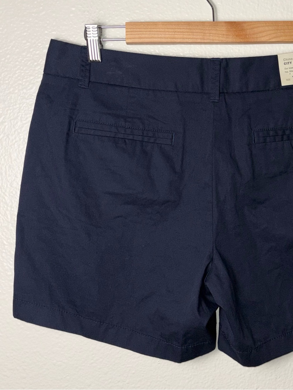 NWT J. Crew City Fit Chino Shorts Navy Blue 100% cotton 5" inseam women's 10 - Picture 9 of 15